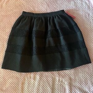 NWT Black Textured Skirt Xhilaration Size M